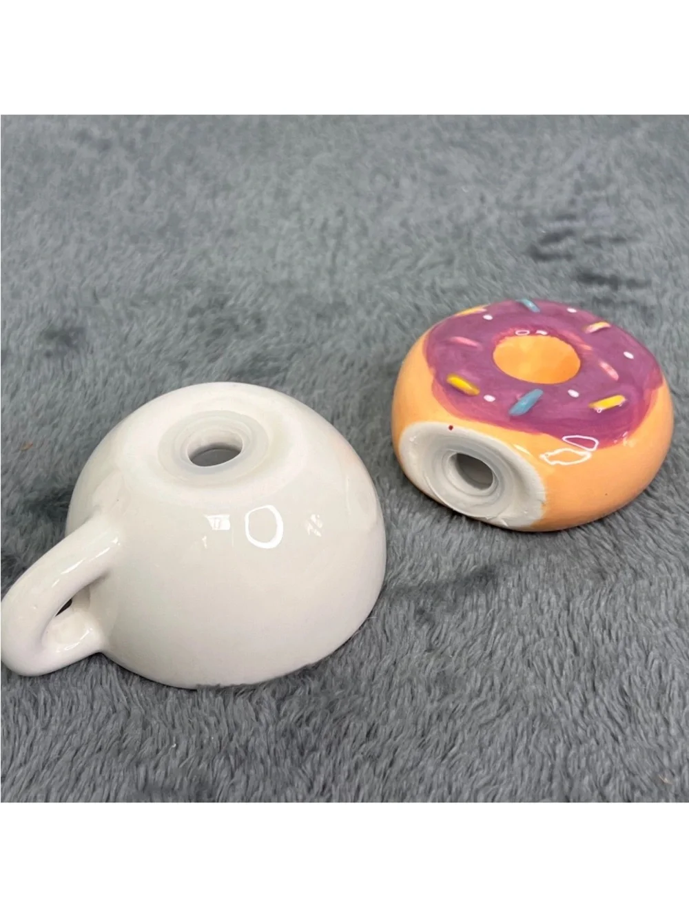 Decorative Donut and Coffee Ceramic salt and pepper shakers form target